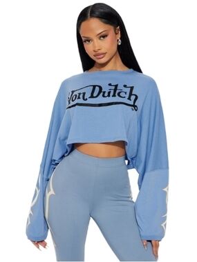 Von Dutch Edgy Waves Cropped Top